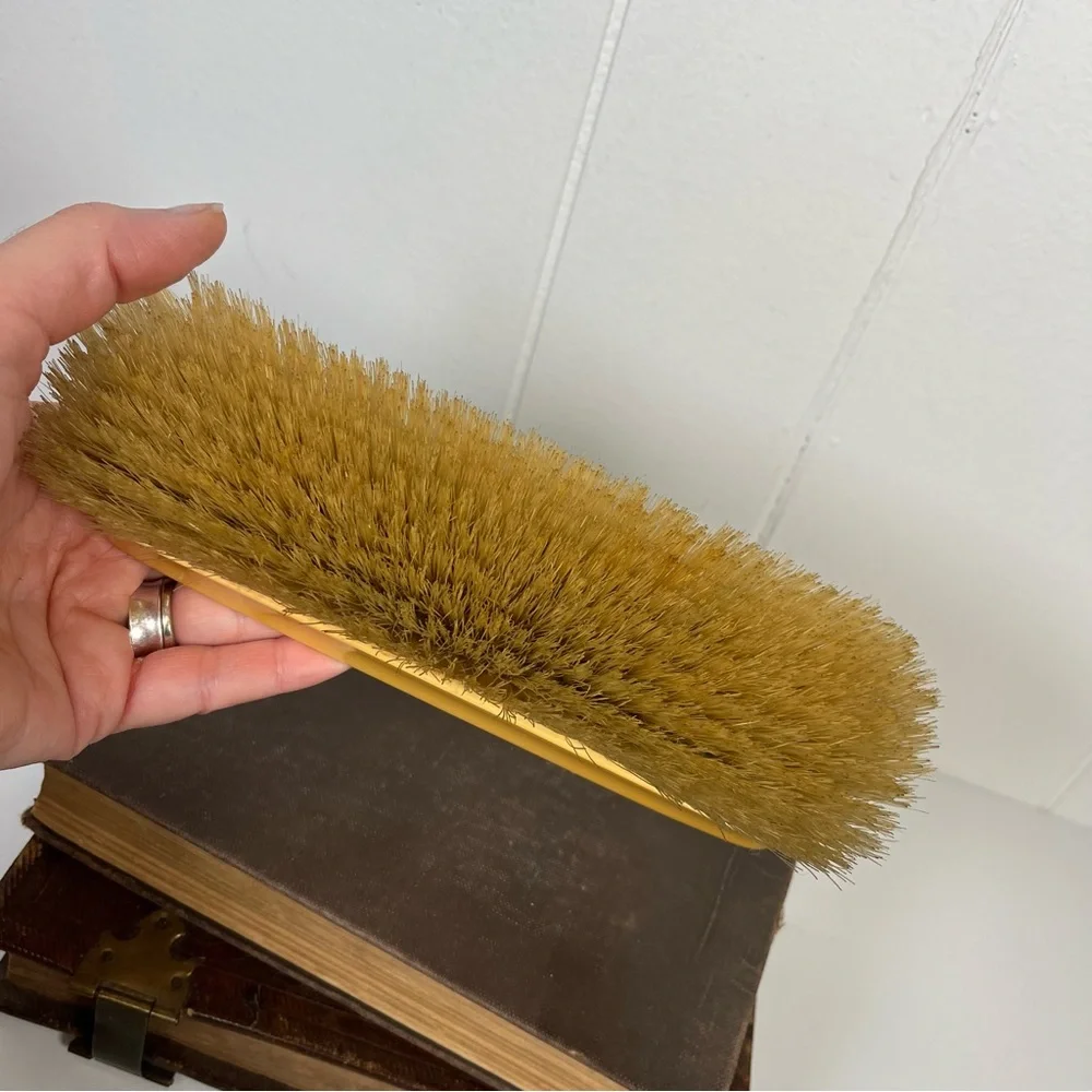 Antique Parisian Loonen Ivory Celluloid Vanity Brush (Unique Photo Holder)